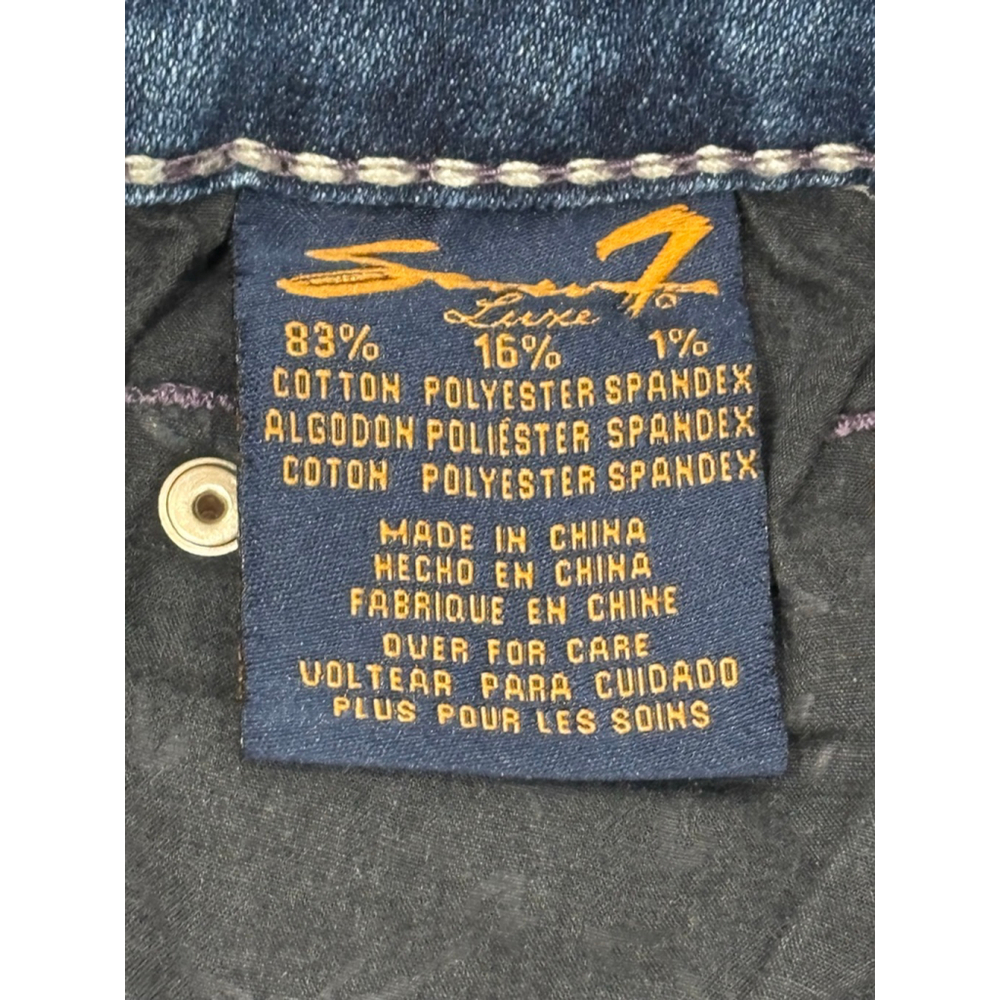 Seven7 Blue Boot Cut Denim Jeans, See Measurements For Woman’s Size - Picture 6 of 7